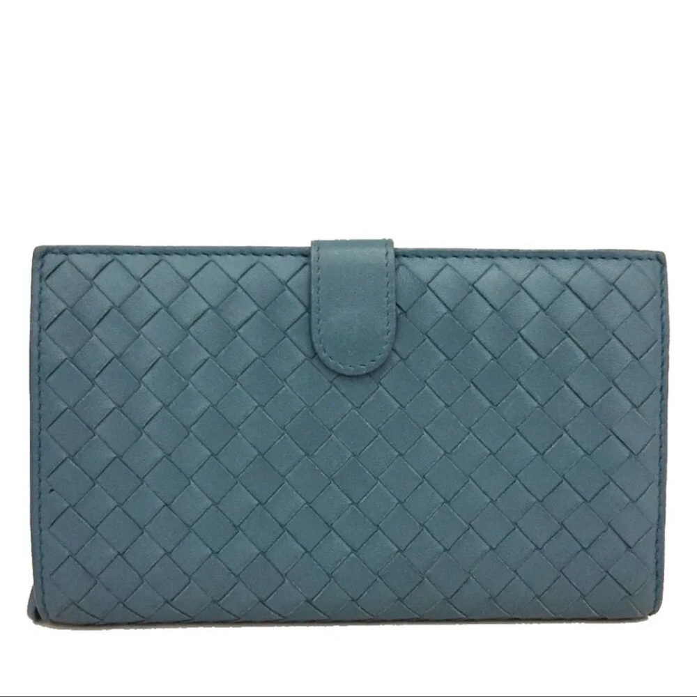 Bottega Veneta Intrecciato Lambskin Bifold Long Wallet